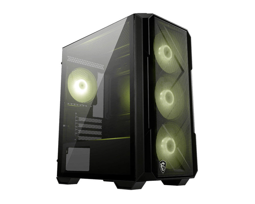 MSI MAG FORGE M120R AIRFLOW computer case Mini Tower Black, Transparent