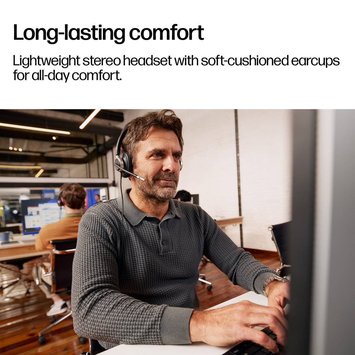 HP Poly Mission 825 Stereo USB Wired Headset (Bulk)