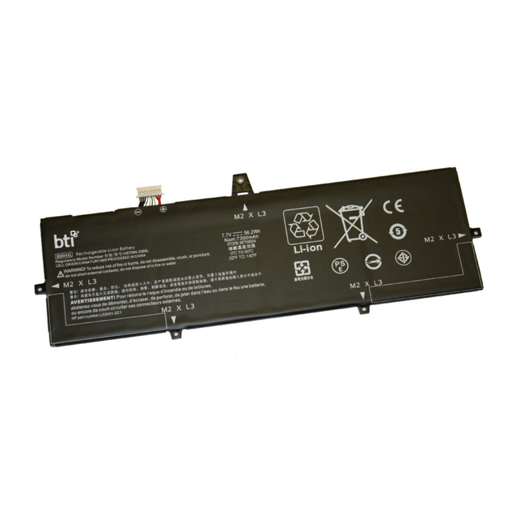 BTI L02478-855 compatible 56.2Wh 4-cell battery for HP Elitebook X360 1030 G3