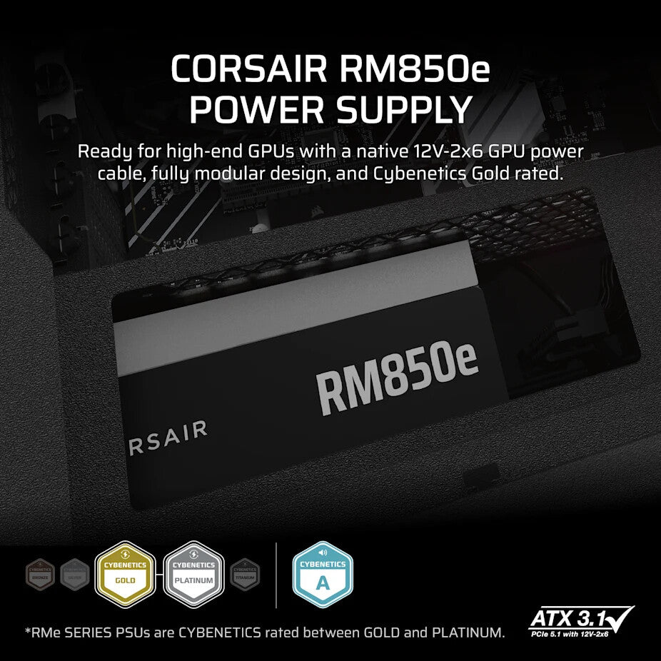 Corsair RM850e power supply unit 850 W 24-pin ATX ATX Black