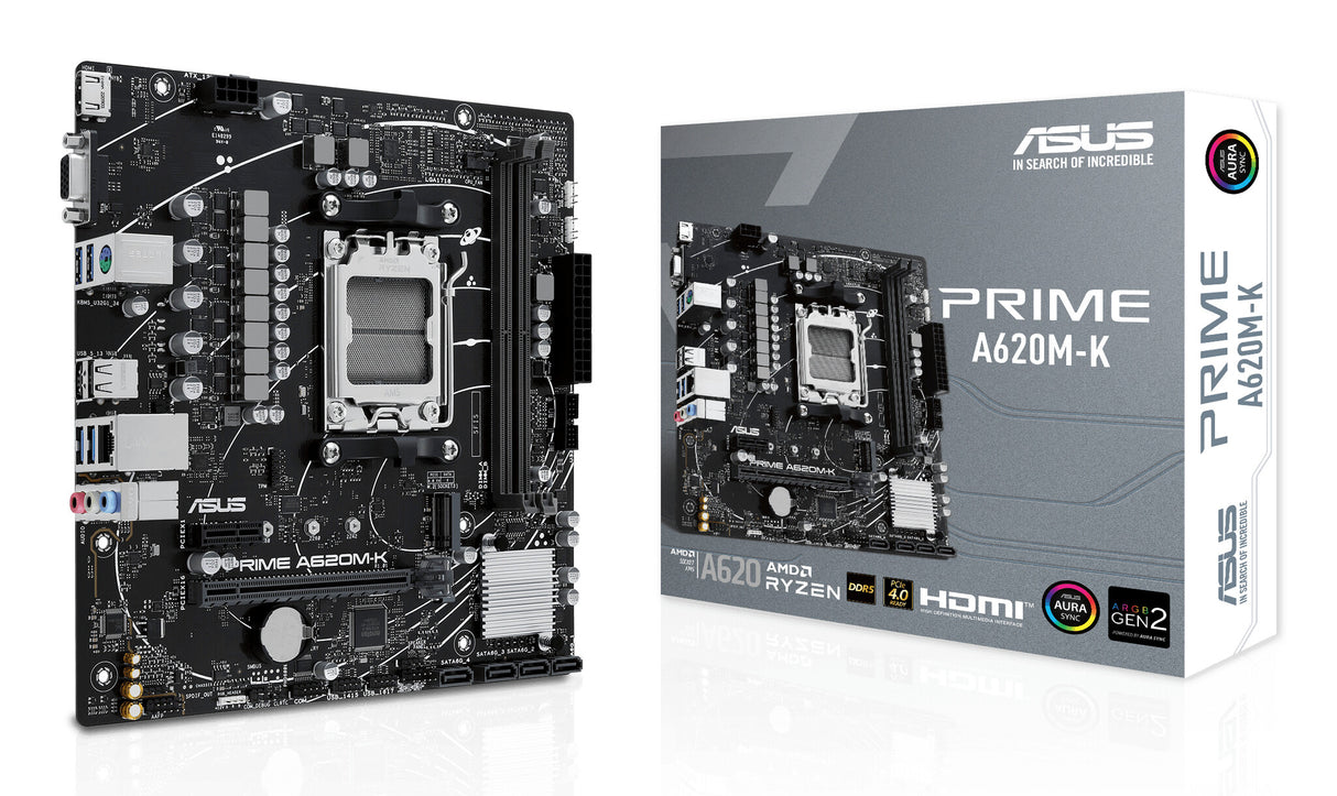 ASUS PRIME A620M-K AMD A620 Socket AM5 micro ATX