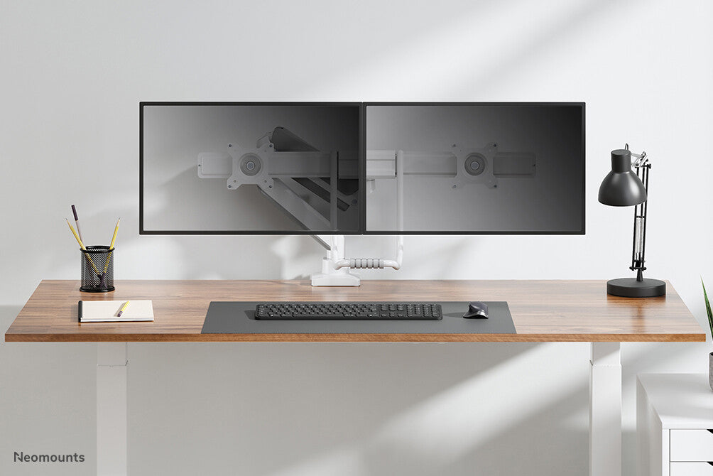 Neomounts DS75-450WH2 Monitor arm 17-32" - gas spring - Topfix - 180°-stop