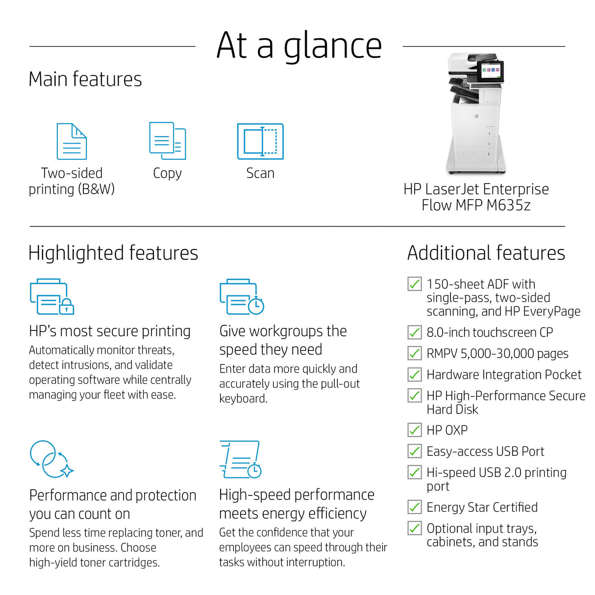 HP LaserJet Enterprise Flow MFP M635z