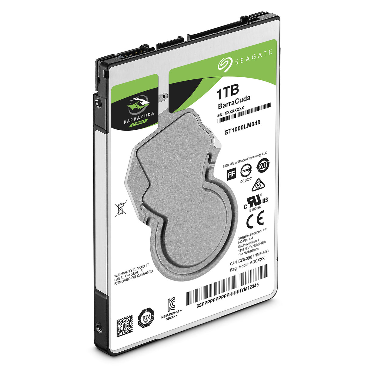 Seagate BarraCuda ST1000LM048 Disque dur interne SATA III 1 To 2,5" 5 400 tr/min 7 mm 128 Mo de cache