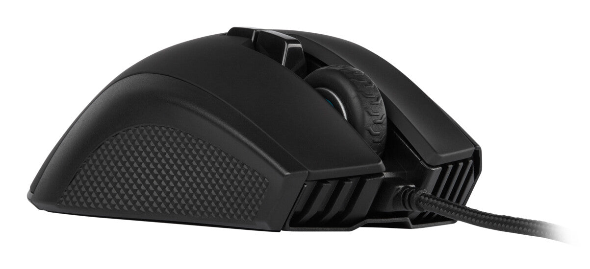 Souris de jeu légère Corsair Ironclaw RGB FPS/MOBA, forme profilée, commutateurs Omron, 18 000 DPI, 7 boutons programmables