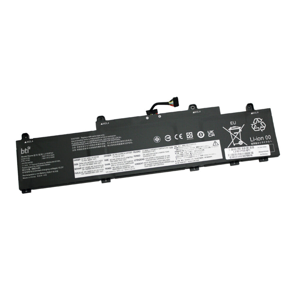 BTI 5B11M90006 compatible 57Wh 3-cell battery for LENOVO Thinkpad L14 G3