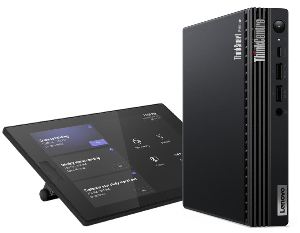 Lenovo ThinkSmart Tiny Kit Intel® Core™ i3 i3-13100T 16 GB DDR4-SDRAM 256 GB SSD Windows 11 IoT Enterprise Mini PC Black