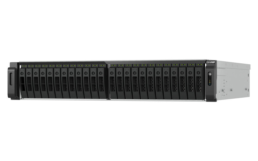 QNAP TS-H3077AFU-R7-64G NAS/storage server Rack (2U) AMD Ryzen™ 5 64 GB DDR5 0 TB QuTS hero Black, Metallic