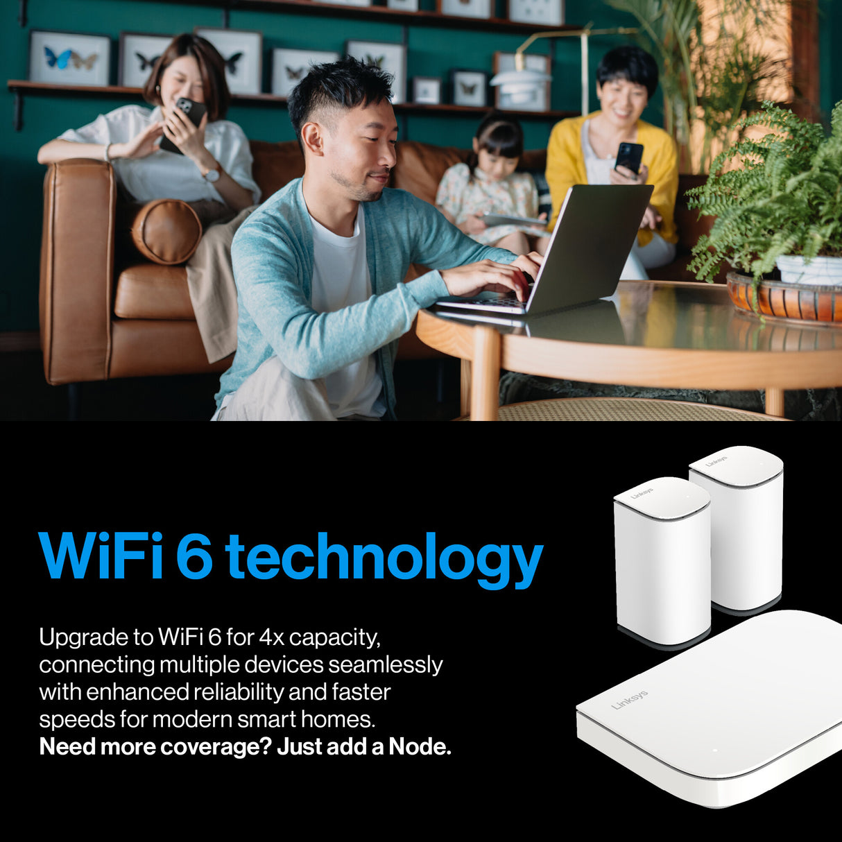 Linksys Velop Micro 6 Mesh System – Dual-Band WiFi 6 AX3000 (3-pack)