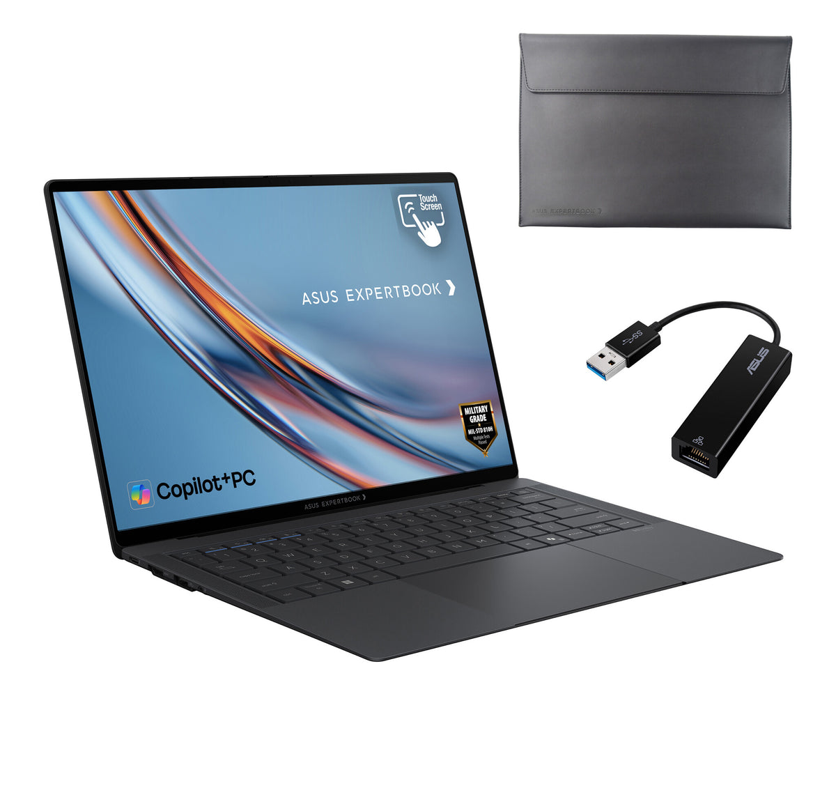 ASUS ExpertBook Ultra B9406CA-U731X Copilot+ PC Intel Core Ultra 7 356H Laptop 35.6 cm (14") Touchscreen WQXGA+ 32 GB LPDDR5x-SDRAM 1 TB SSD Wi-Fi 7 (802.11be) Windows 11 Pro Grey