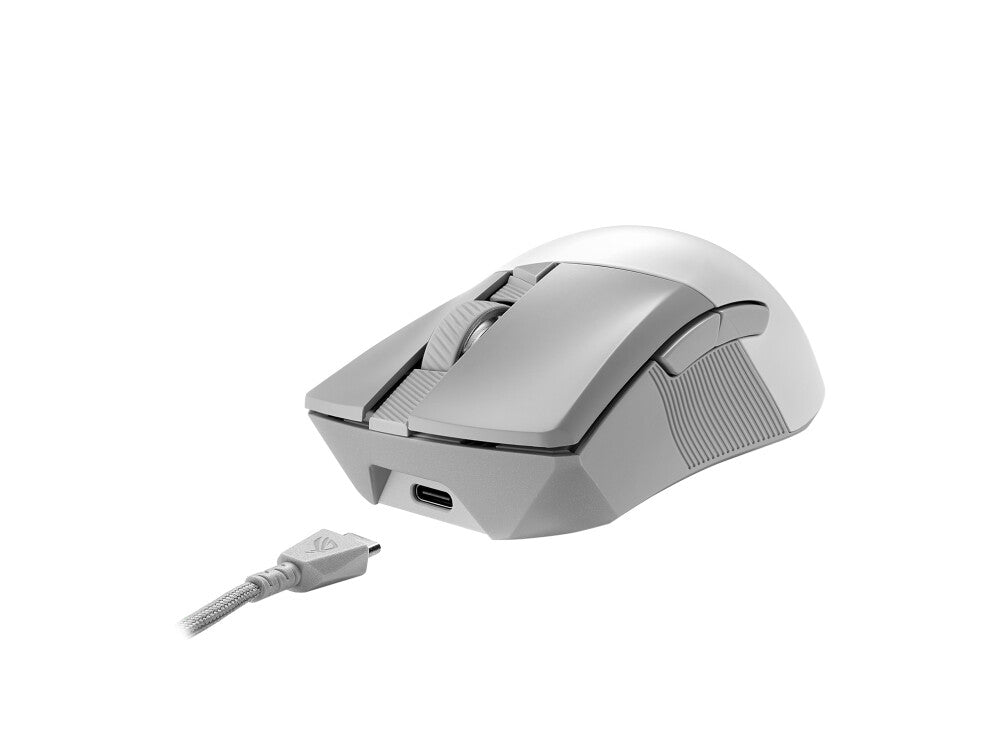 ASUS ROG Gladius III Wireless Aimpoint White mouse Gaming Right-hand RF Wireless + Bluetooth + USB Type-A Optical 36000 DPI