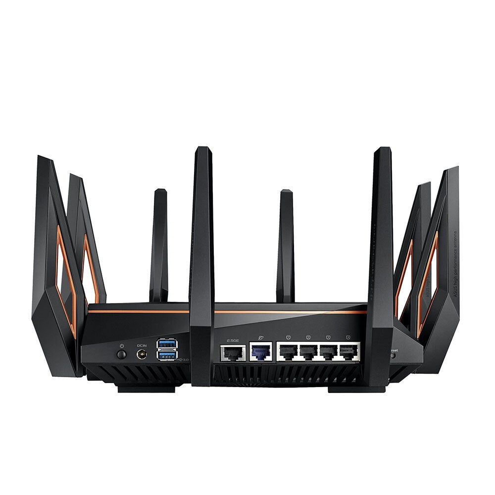 Asus (GT-AX11000) ROG Rapture AX11000 Routeur Wi-Fi 6 de jeu tri-bande sans fil, 802.11ax, processeur quad core, AiMesh, RVB