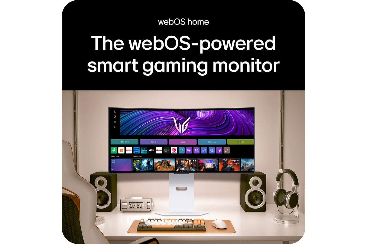 LG UltraGear OLED 34GX90SA-W Smart Gaming monitor