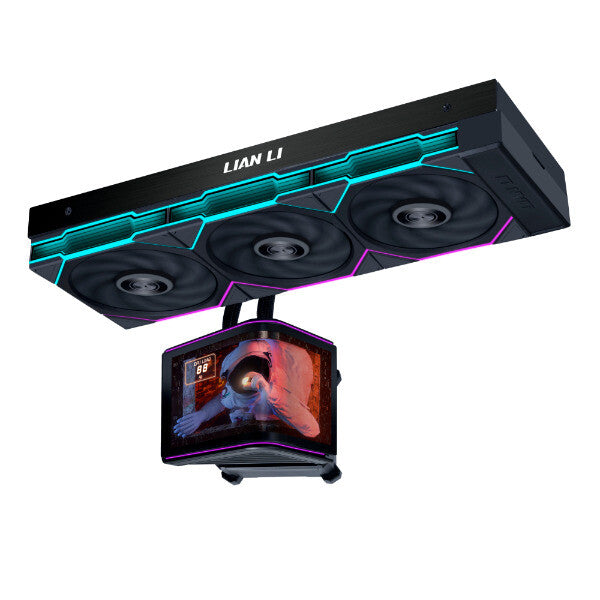 Lian Li HydroShift II OLED Curved 360P28 Processor All-in-one liquid cooler 12 cm Black 1 pc(s)
