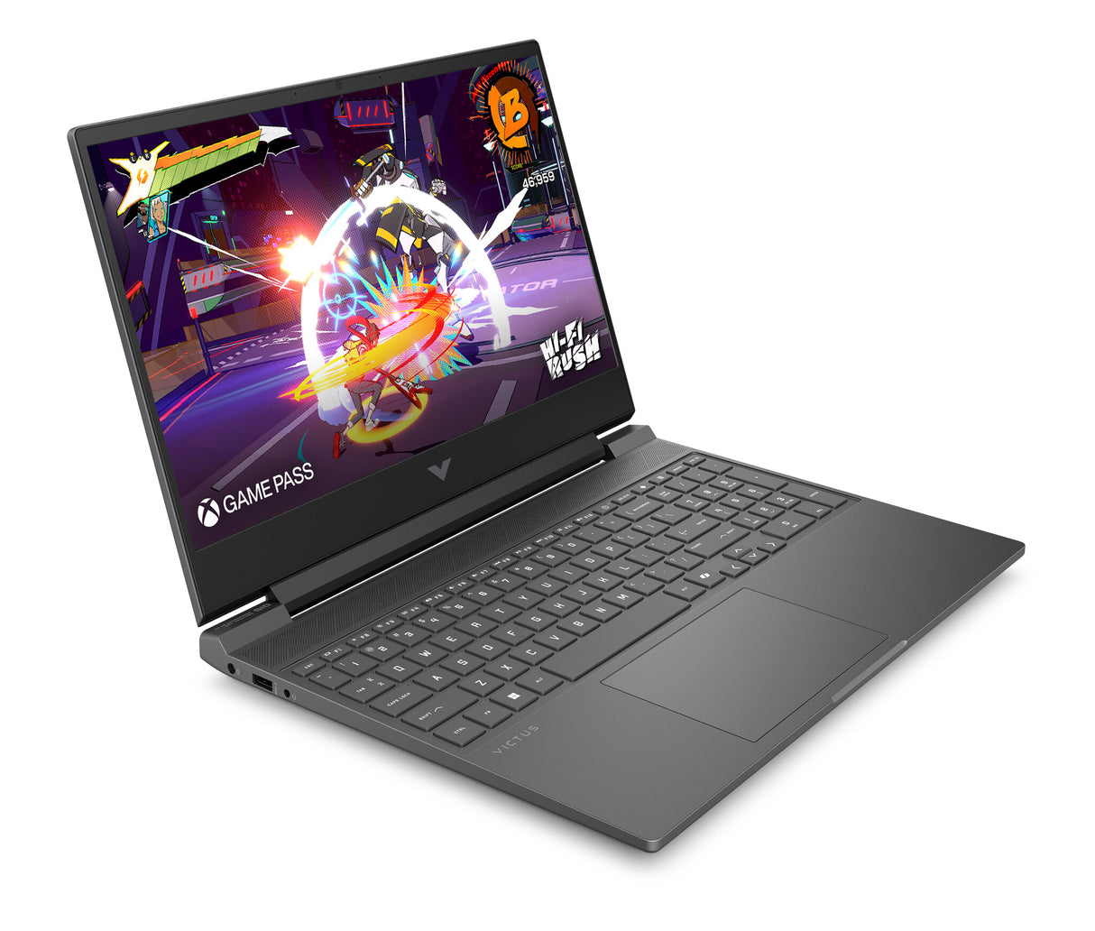 HP Victus Gaming 15-fb3008na AMD Ryzen™ 7 7445H Laptop 39.6 cm (15.6") Full HD 16 GB DDR5-SDRAM 512 GB SSD NVIDIA GeForce RTX 3050 Wi-Fi 6 (802.11ax) Windows 11 Home Black