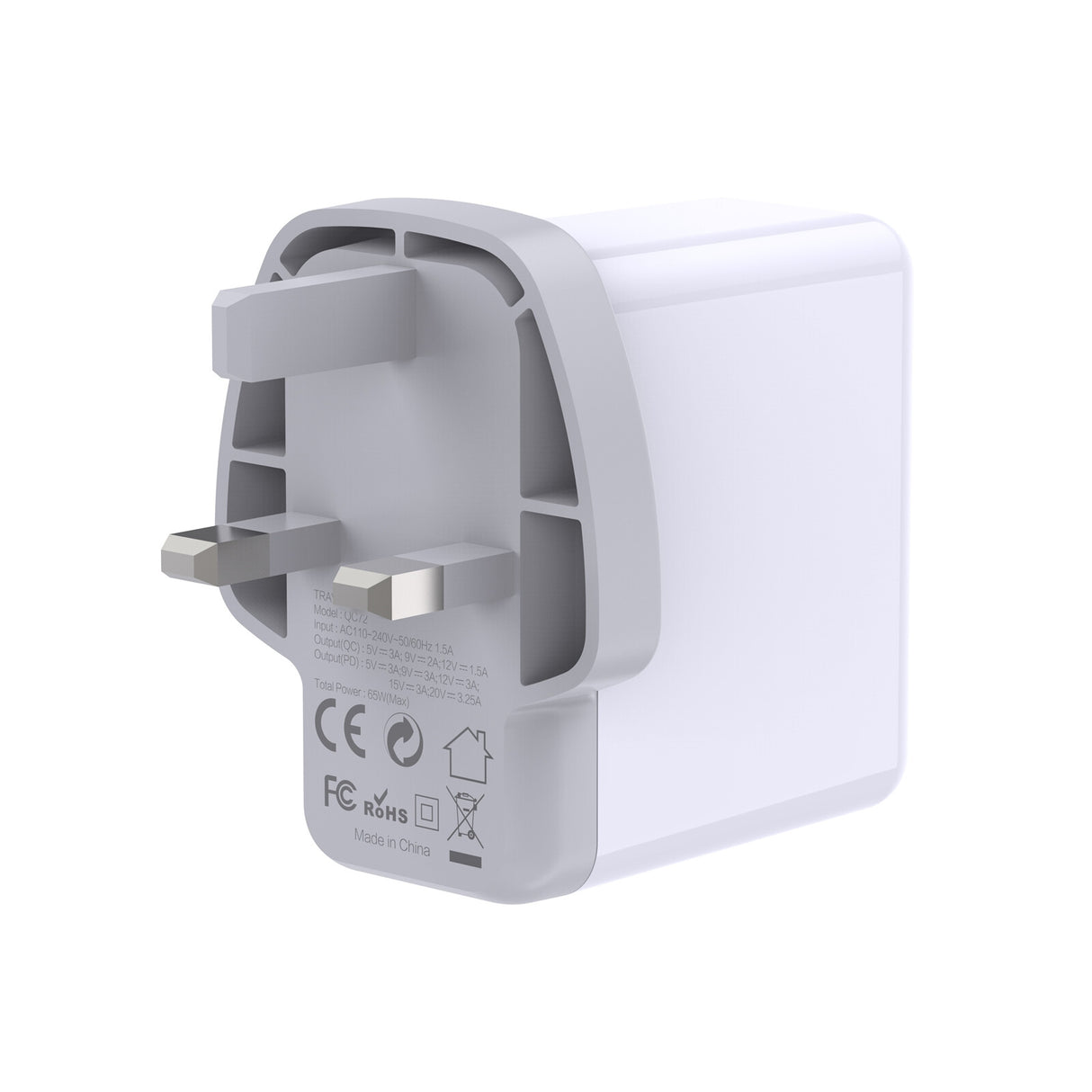 PREVO QC72 mobile device charger Universal White AC Fast charging Indoor