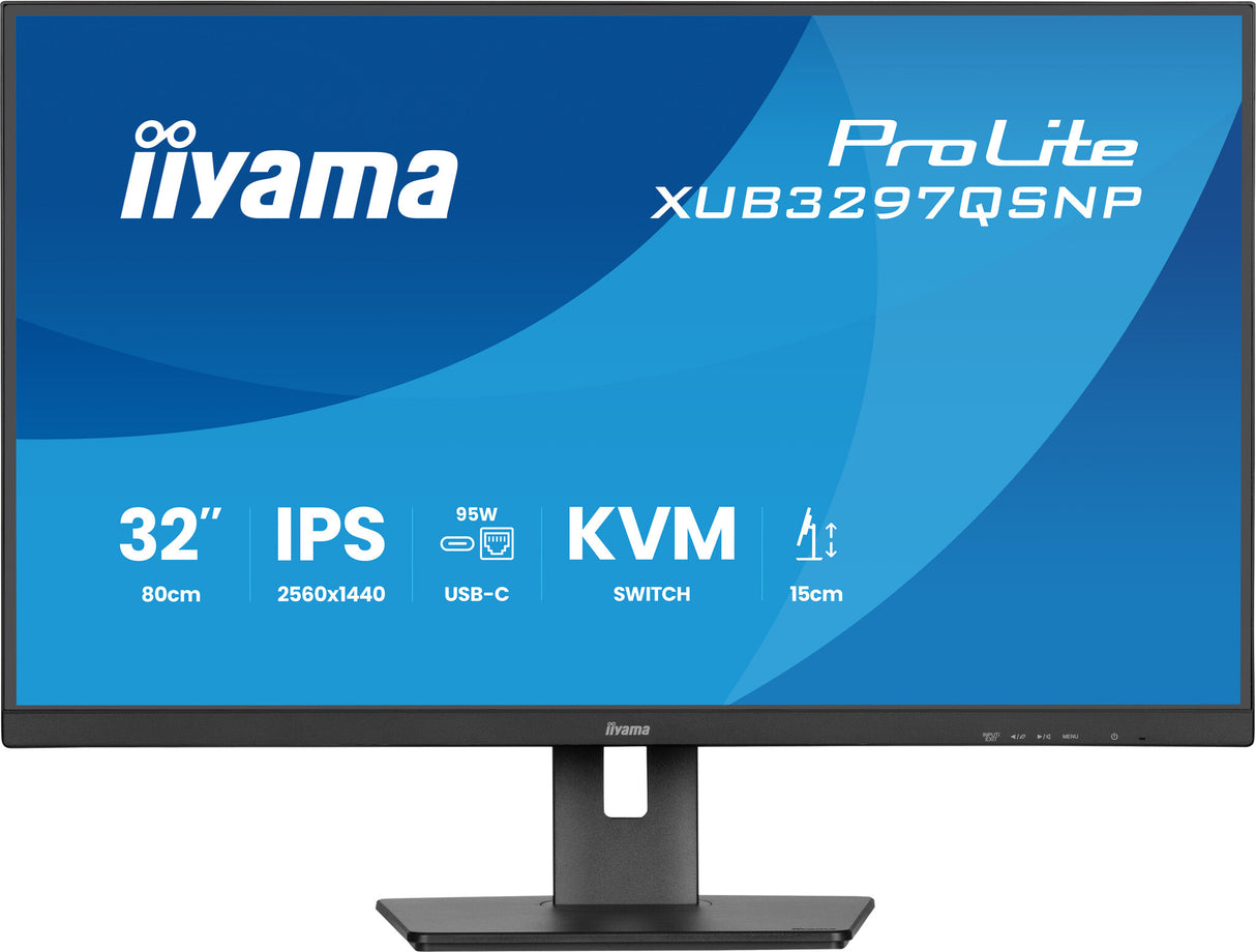 iiyama ProLite XUB3297QSNP-B1 computer monitor 81.3 cm (32") 2560 x 1440 pixels Quad HD LED Black