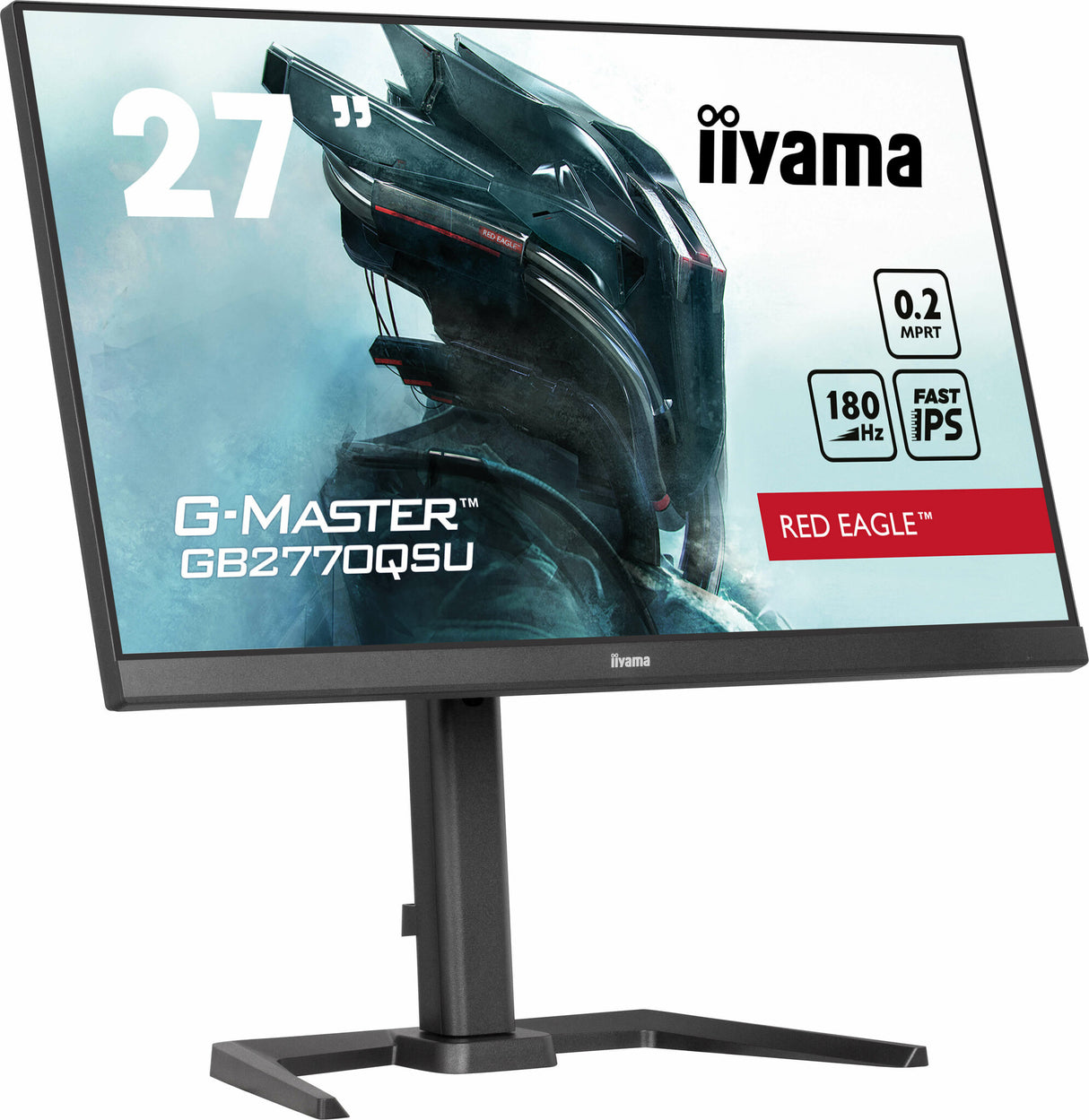 iiyama G-MASTER Unleash your full gaming potential with the Fast IPS GB2770QSU Red Eagle