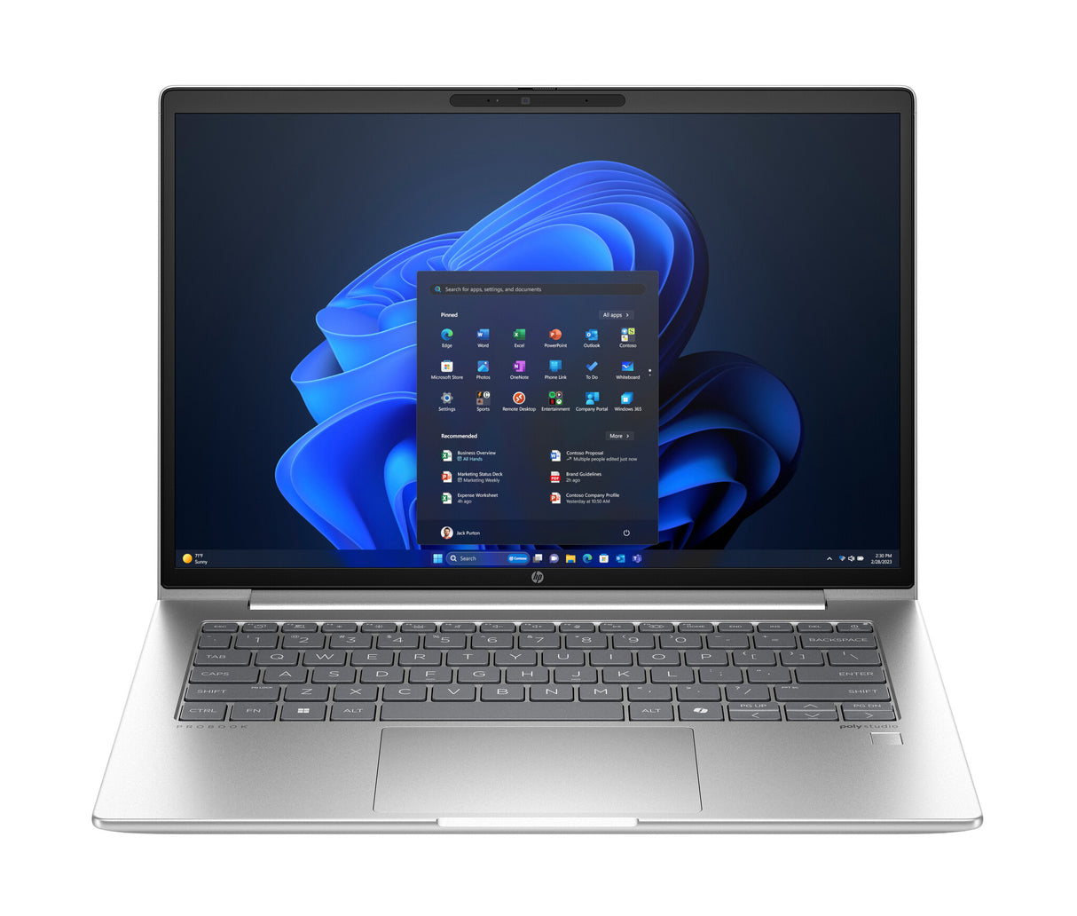 HP ProBook 440 G11 Intel Core Ultra 5 125U Laptop 35.6 cm (14") WUXGA 24 GB DDR5-SDRAM 256 GB SSD Wi-Fi 6E (802.11ax) Windows 11 Pro AI PC Silver