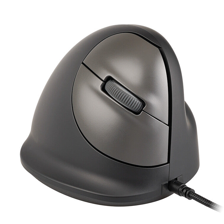 R-Go Tools Ergonomic mouse R-Go HE Break with break software, large (hand size ≥ 185 mm), right-handed, Wired, black
