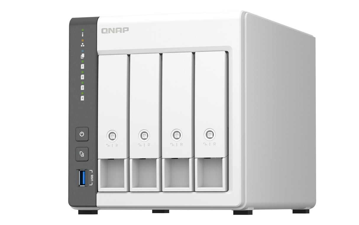 QNAP TS-433 NAS Tower ARM Cortex-A55 4 GB 0 TB QNAP QTS White