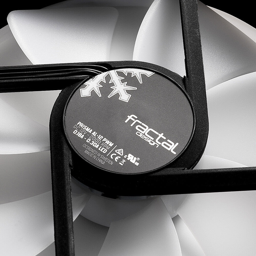 Fractal Design Prisma AL-12 /PWM Computer case Fan 12 cm Black, White