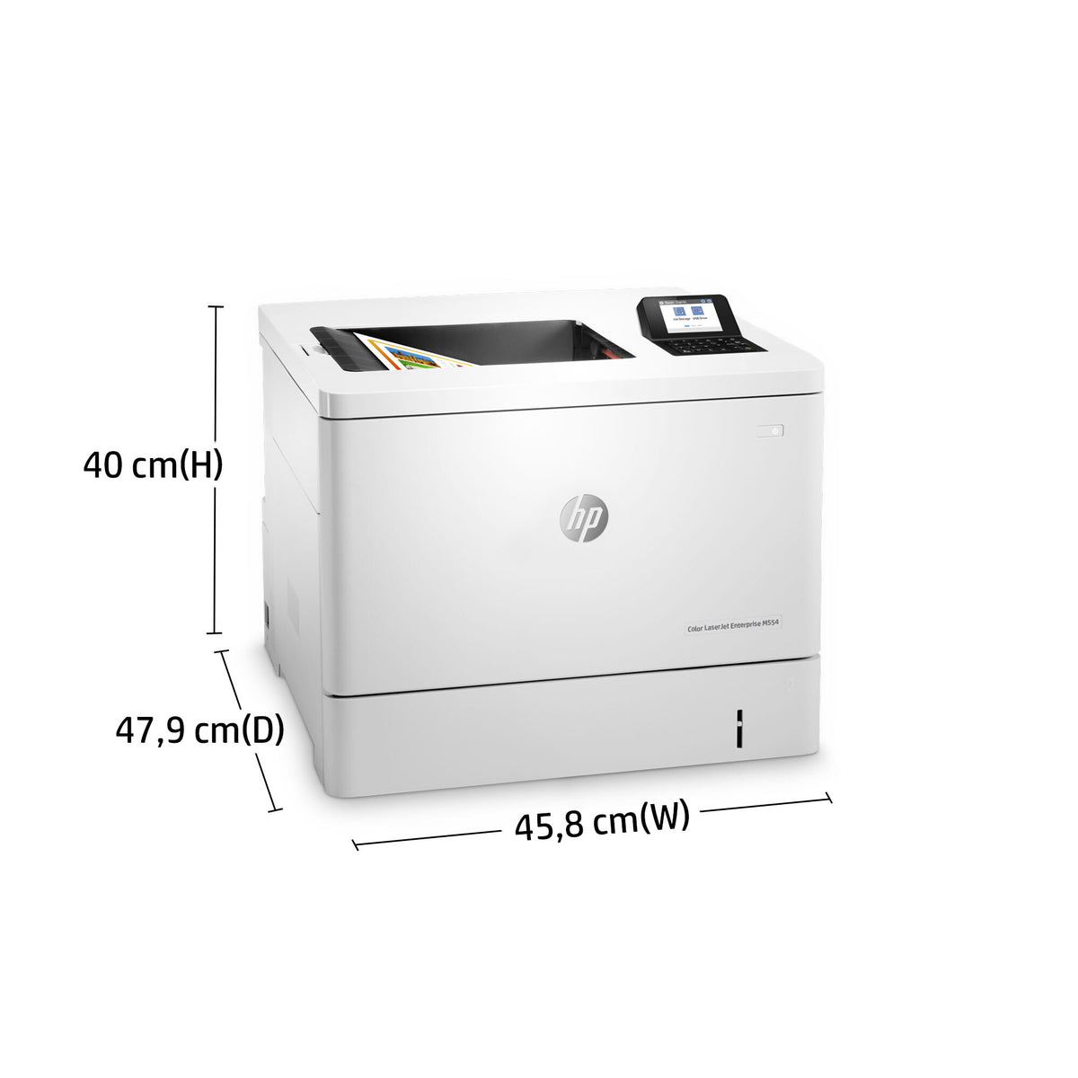 HP Color LaserJet Enterprise LaserJet Enterprise M554dn Color Printer, Ethernet Only; Duplex