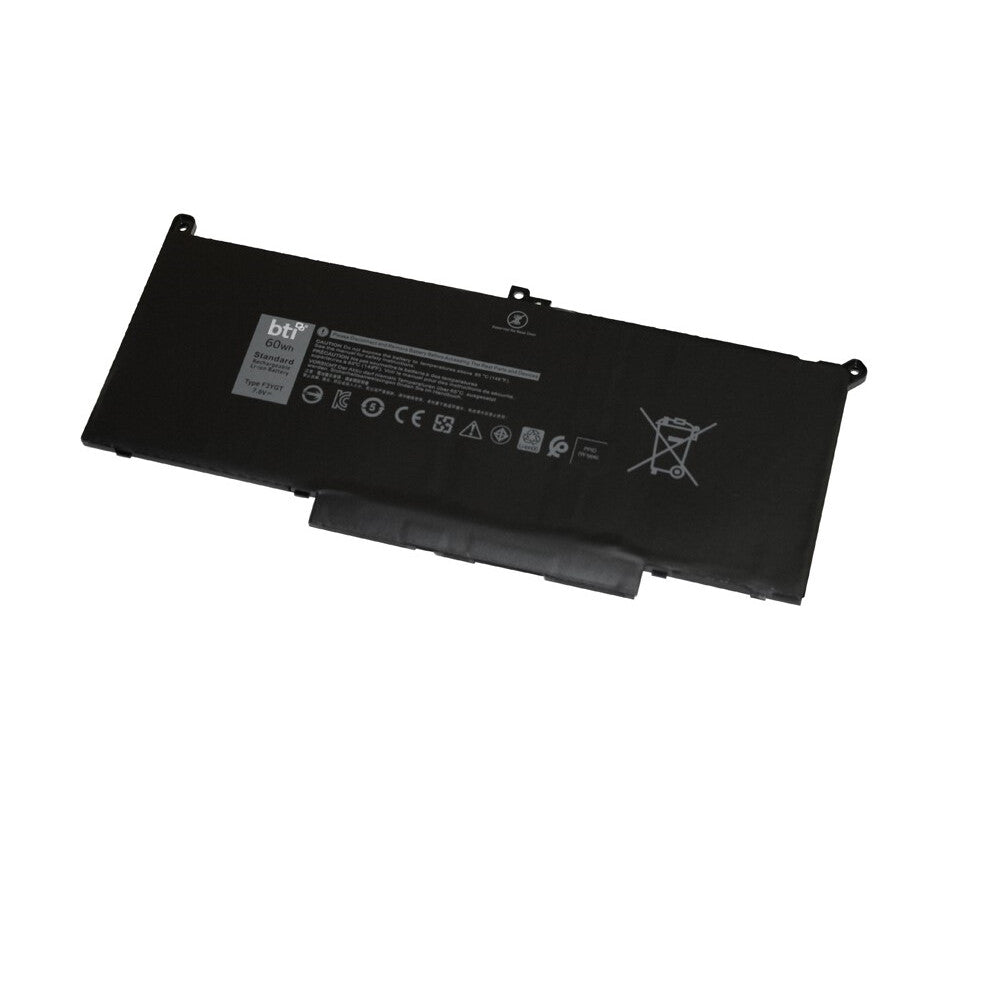 BTI DM6WC compatible 60Wh 4-cell battery for Dell Latitude 7280 7480