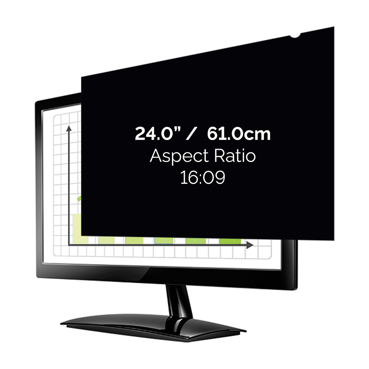 Fellowes PrivaScreen 61 cm (24") Monitor Frameless display privacy filter