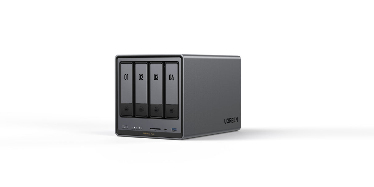 Ugreen NETWORK ATTACHED DX4800PL DISKLESSUK NAS Desktop Intel® Pentium® 8 GB DDR5 0 TB HDD+SSD UGOS Pro