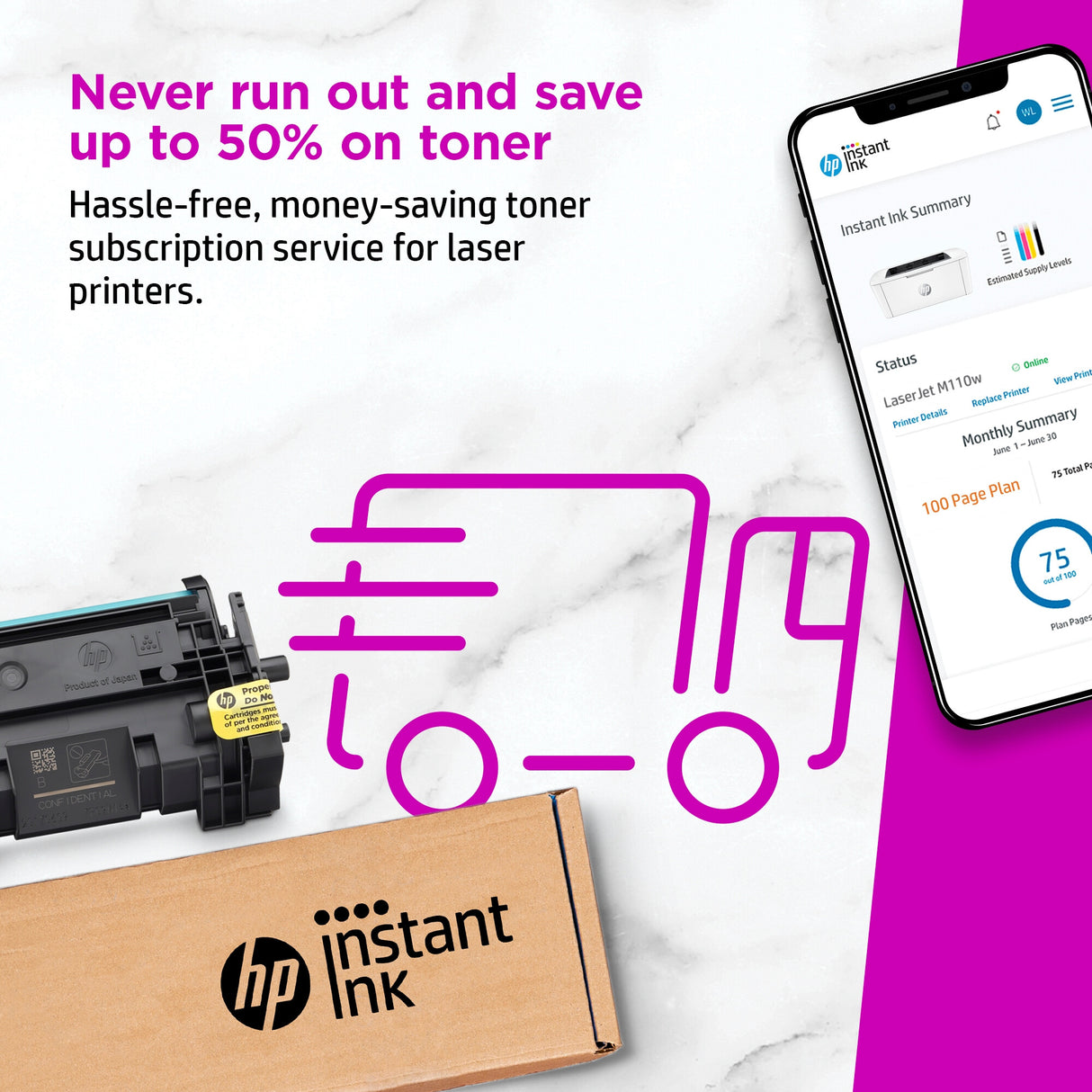 HP LaserJet M110w Printer