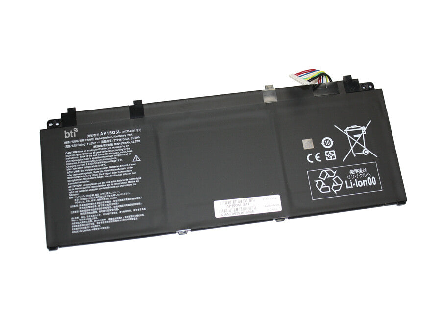 BTI KT.00305.003 compatible 52.7Wh 3-cell battery for ACER SWIFT 5 SF514 SF515 SWIFT 1 SF114 TRITON PT715
