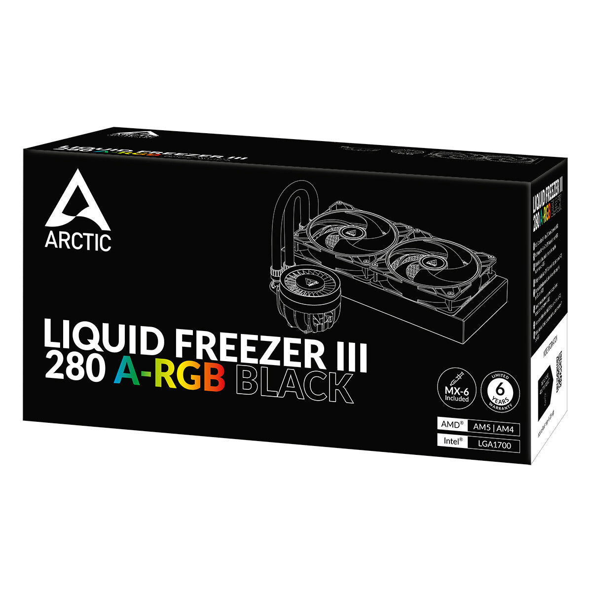 ARCTIC Liquid Freezer III 280 A-RGB - Multi Compatible All-in-One CPU Water Cooler with A-RGB