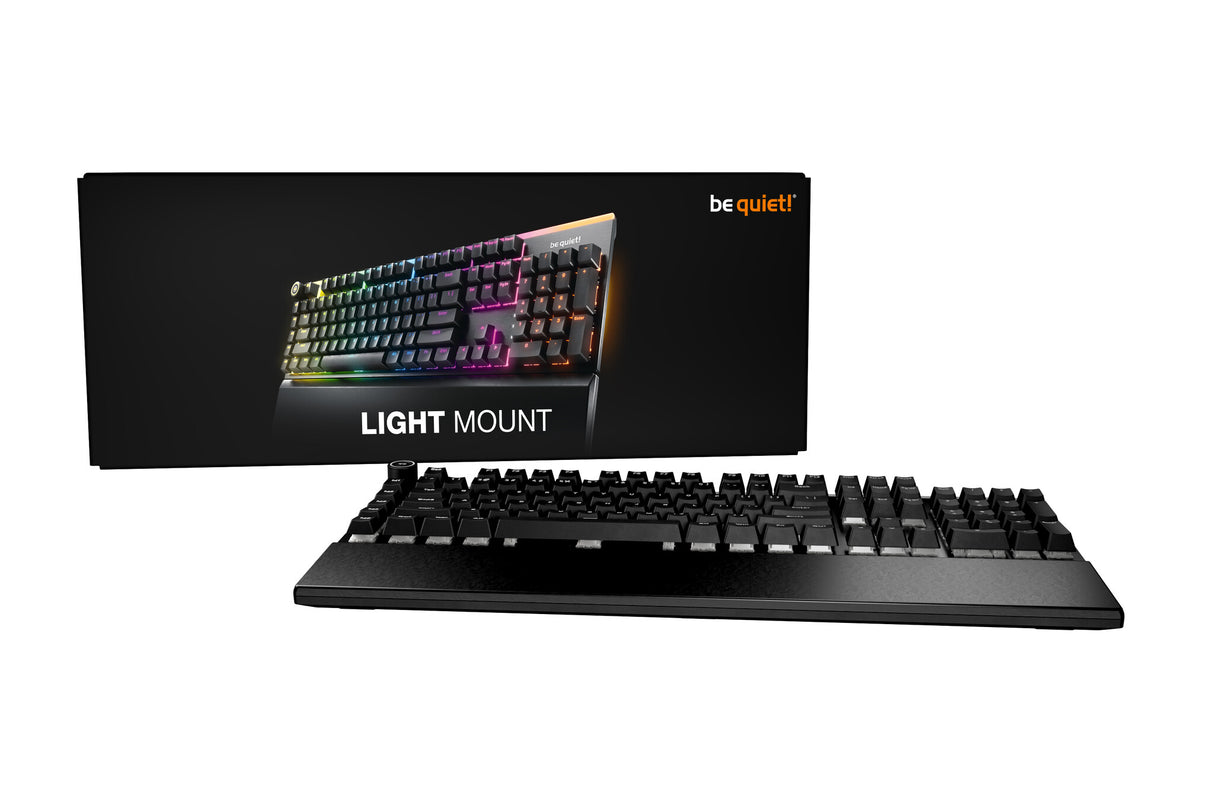 be quiet! Light Mount Silent Tactile UK ISO keyboard Gaming USB QWERTY UK English Black