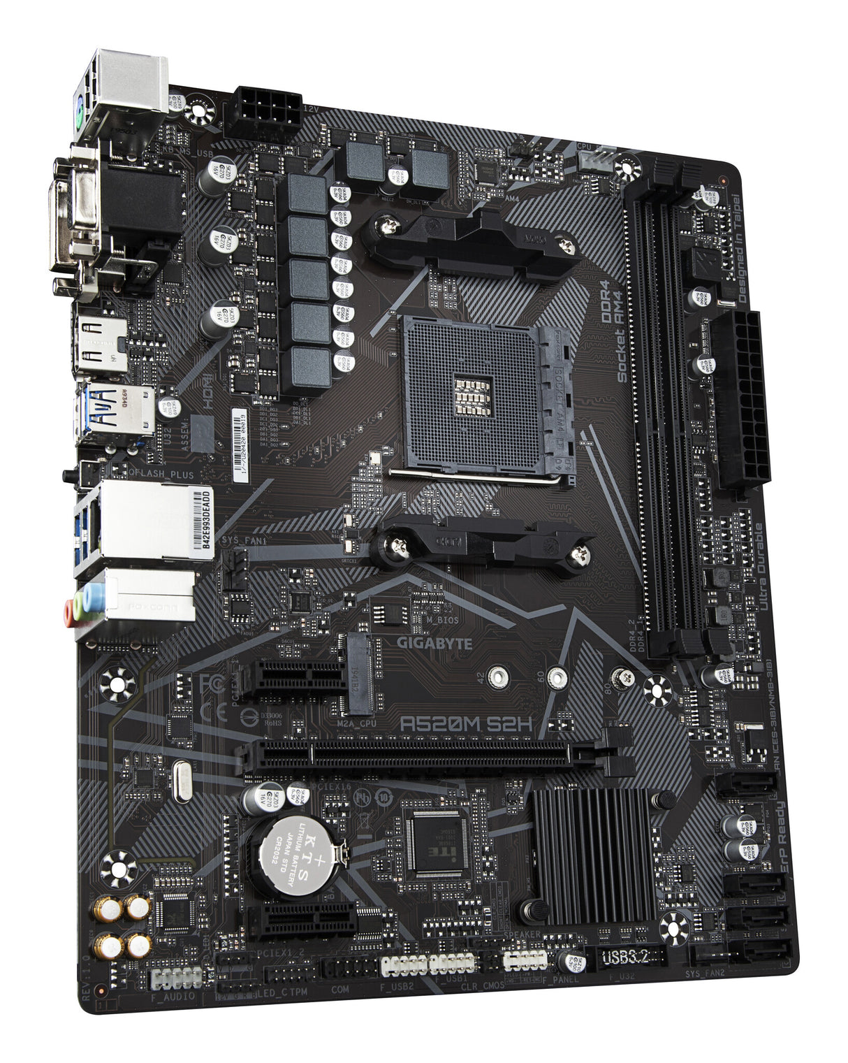 Placa base Gigabyte A520M S2H AMD Socket AM4 Micro ATX HDMI/DVI/VGA USB 3.2 Gen1 M.2