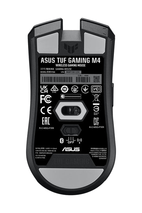 ASUS TUF Gaming M4 Wireless mouse Right-hand RF Wireless + Bluetooth Optical 12000 DPI