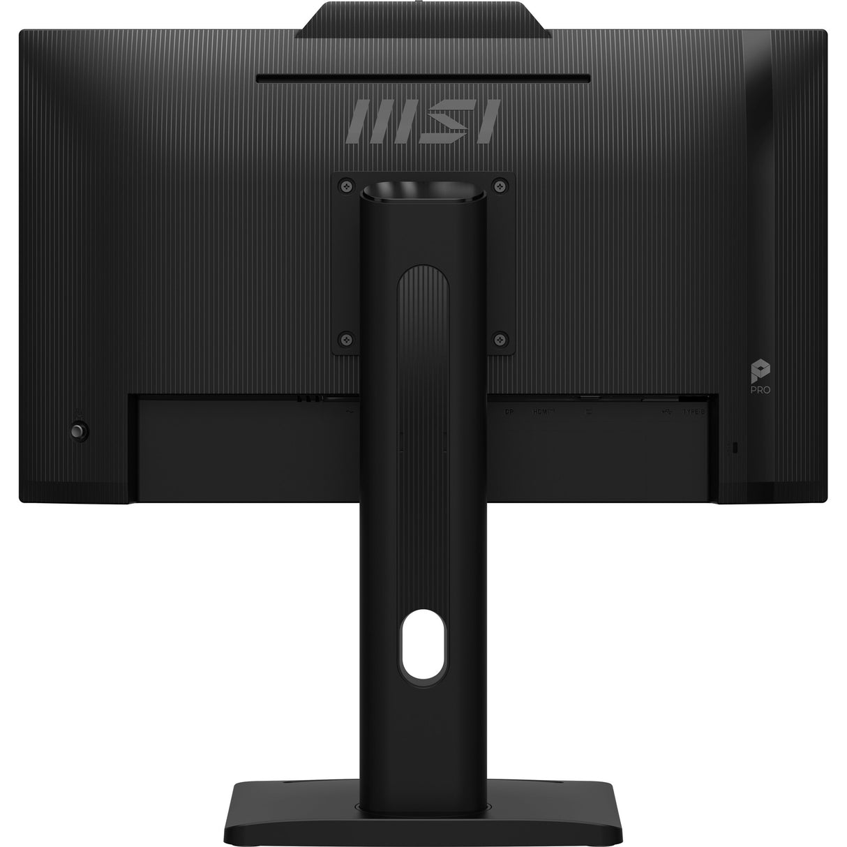 MSI Pro MP242PMG 23.8 Inch Monitor, FHD (1920 x 1080), 120Hz, IPS, 1ms, 1x HDMI 1.4b, 1x DP 1.2a, 1x D-Sub(VGA), 2xUSB 5Gbps Type-A, 1x USB 5Gbps Type-B, Built-in Speakers, Webcam, Anti-Glare, Anti-Flicker, Less Blue light, TÜV Certified, VESA, Kensington