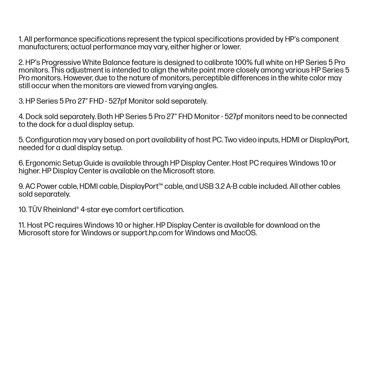 HP Series 5 Pro 27 inch FHD Monitor - 527pf