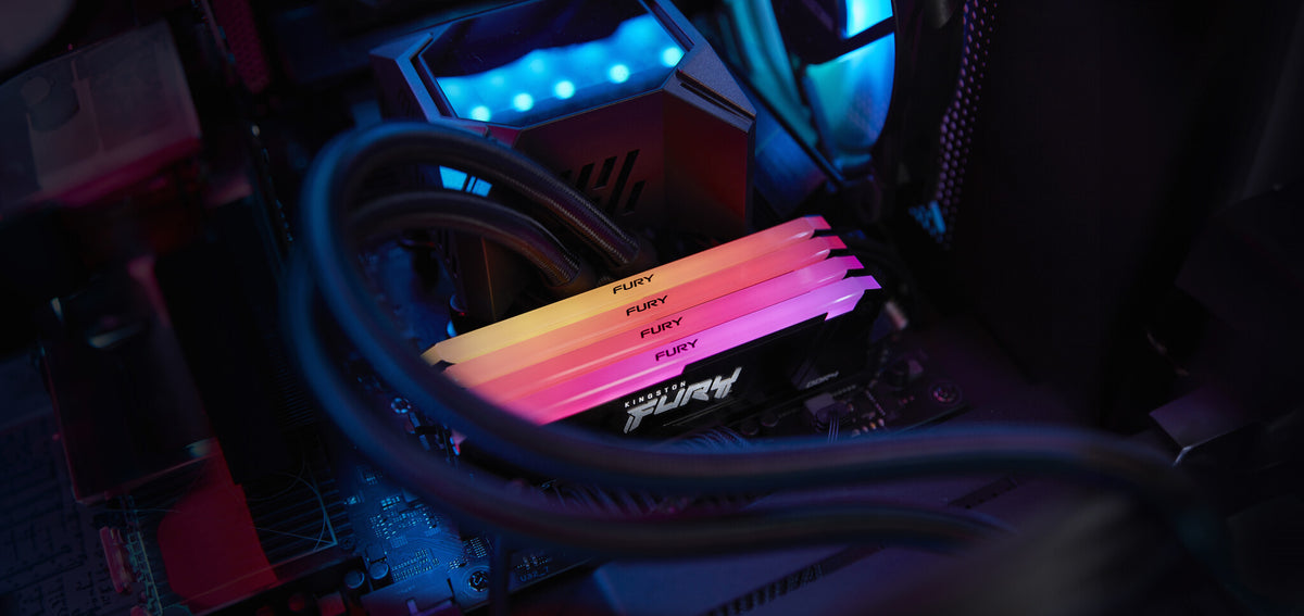 Kingston Technology FURY Beast 32GB 3200MT/s DDR4 CL16 DIMM (Kit of 2) 1Gx8 RGB