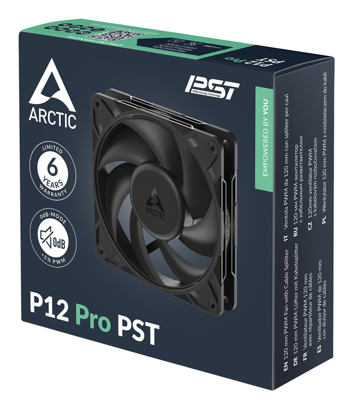 ARCTIC Freezer P12 Pro PST - 120 mm PWM Fan with Cable Splitter