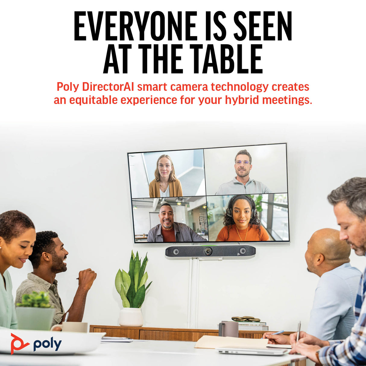 POLY Studio X52 All-In-One Video Bar