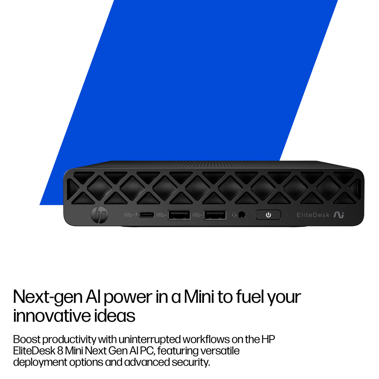 HP EliteDesk 8 G1a Next Gen Copilot+ PC AMD Ryzen AI 5 340 32 GB DDR5-SDRAM 1 TB SSD Windows 11 Pro Mini PC AI PC Black