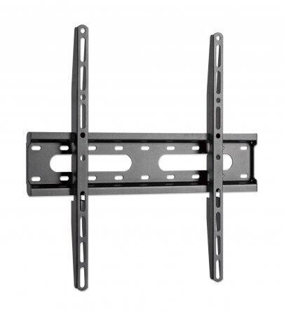 Manhattan Wall Mount for TV & Monitors (Fixed Low Profile), For screens 32" to 55", VESA compatability: all between 75x75mm and 400x400mm - check the dimensions of the four mounting holes on back of screen to ensure it fits, Max 45kg, Black, Bracket