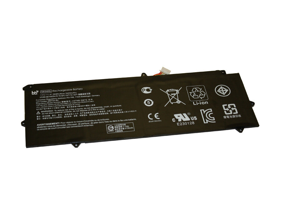 BTI 860708-855 compatible 41.58Wh 4-cell battery for HP X2 612 G2
