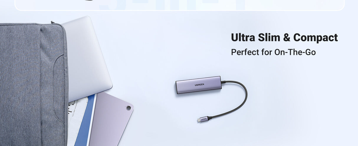 Ugreen 20956A interface hub USB Type-C 5000 Mbit/s Silver
