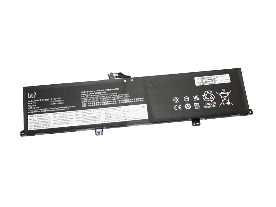 BTI SB11H56317 compatible 52.2Wh 4-cell battery for Lenovo Thinkpad P14S G5