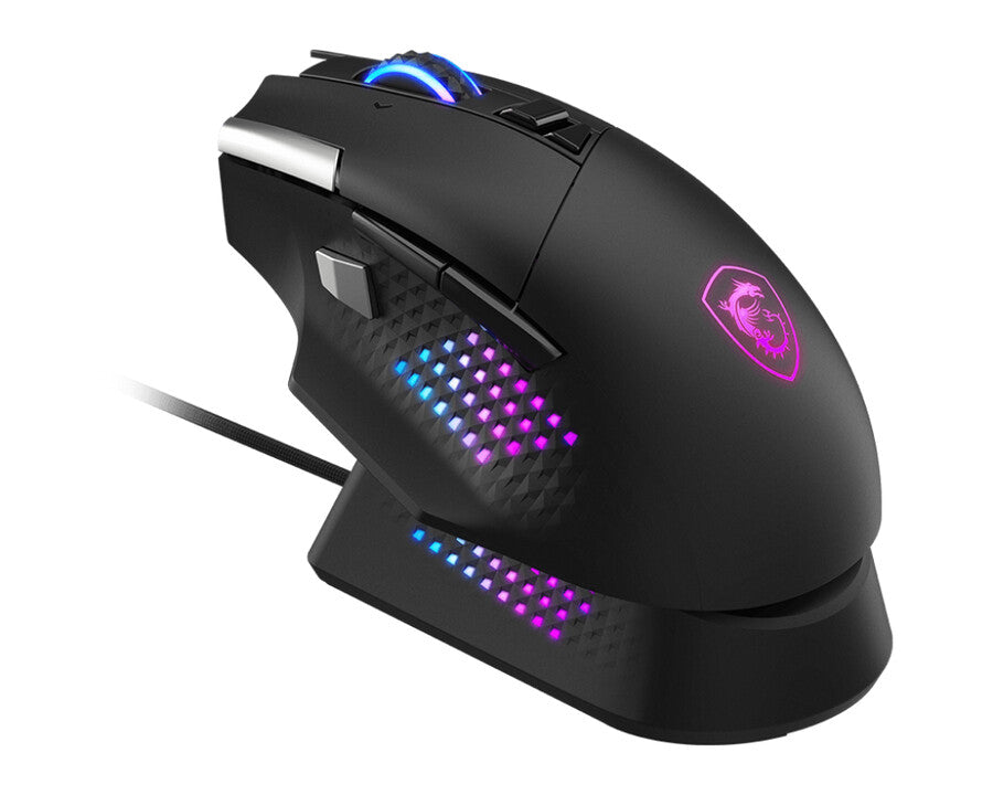 MSI S12-4301370-CLA mouse Gaming Right-hand RF Wireless + Bluetooth + USB Type-A Optical 26000 DPI