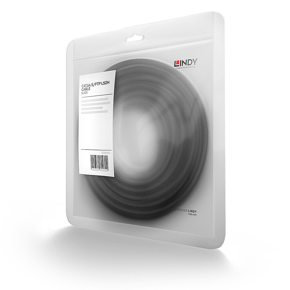 Lindy 47177 networking cable Black 1 m Cat6a S/FTP (S-STP)