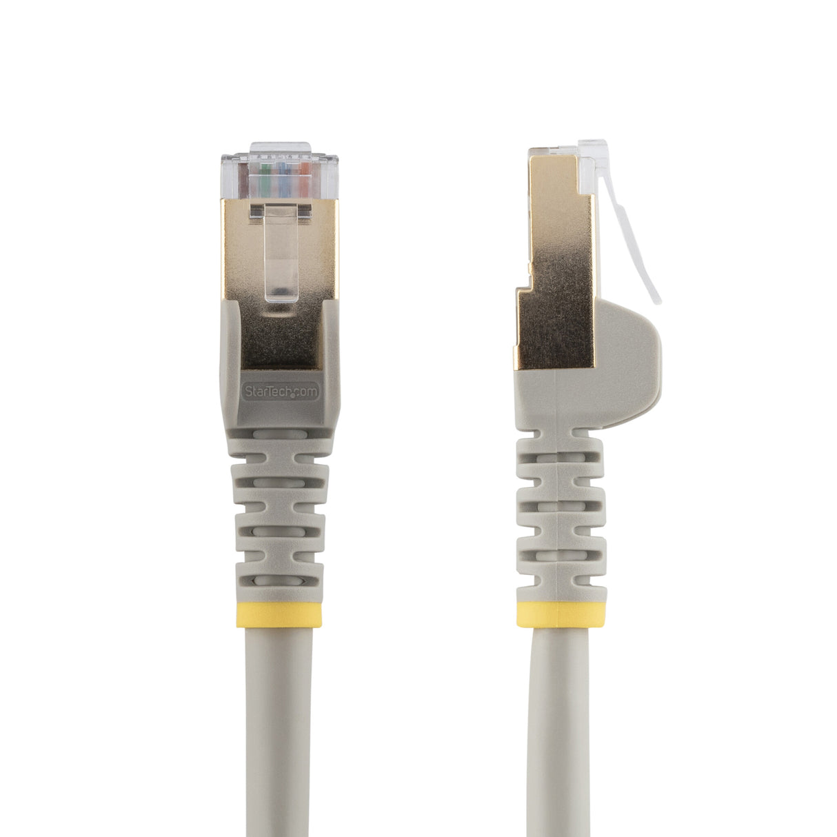 StarTech.com 1,5m CAT6a Ethernet Cable - 10 Gigabit Shielded Snagless RJ45 100W PoE Patch Cord - 10GbE STP Network Cable w/Strain Relief - Gray Individually Tested/Wiring is UL Certified/TIA