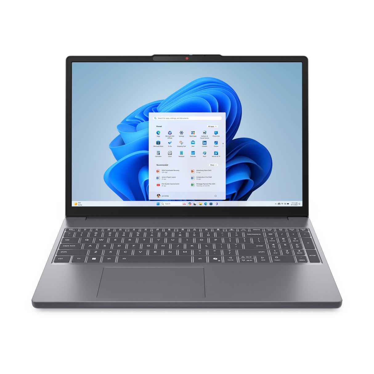 Lenovo IdeaPad Slim 3 15ARP10 AMD Ryzen™ 5 7535HS Laptop 38.9 cm (15.3") WUXGA 16 GB DDR5-SDRAM 512 GB SSD Wi-Fi 7 (802.11be) Windows 11 Home English Grey